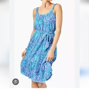Lilly Pulitzer You Grow Girl Collins Mid Knee Length Cotton Dress